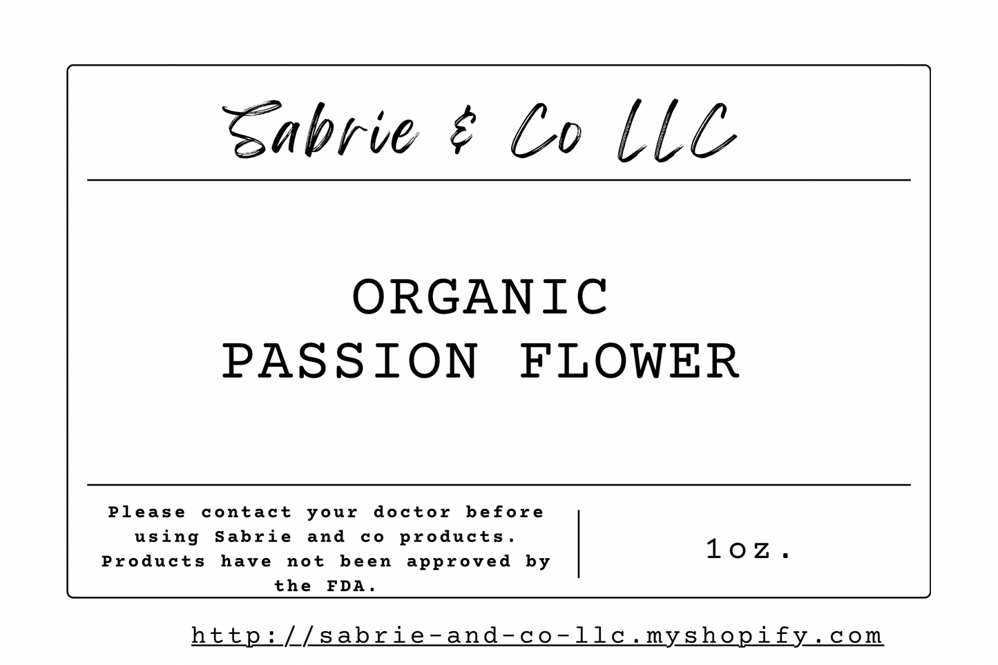 Organic Passion Flower